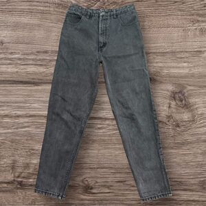 Georges Marciano For Guess Black High Rise Straight Jeans Zipper Ankle Size 31